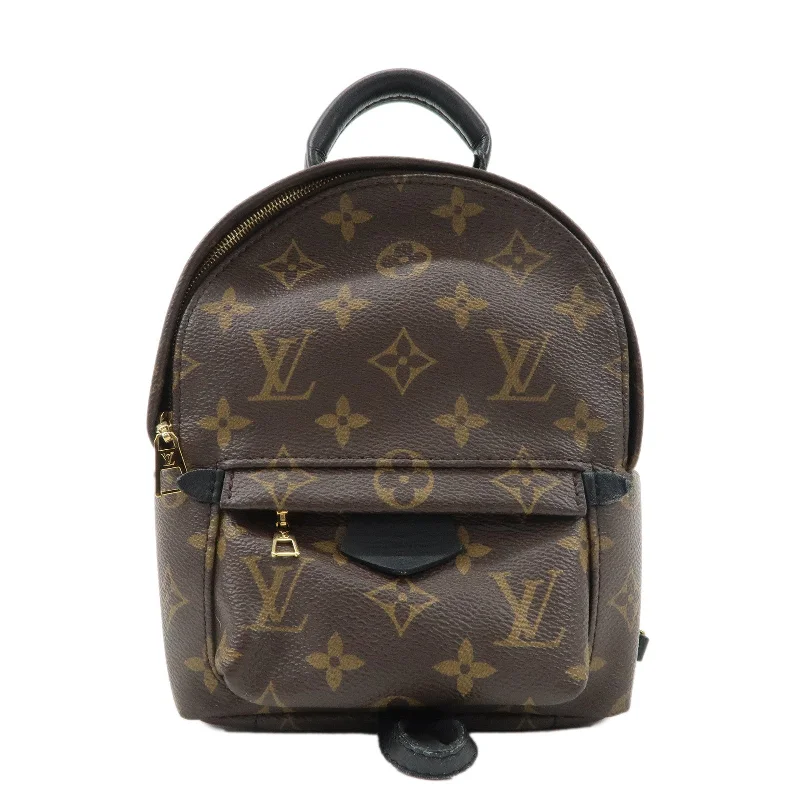 Louis Vuitton backpacks with a padded back panel for comfort during long - wearLouis Vuitton Monogram Palm Springs MINI Back Pack M44873