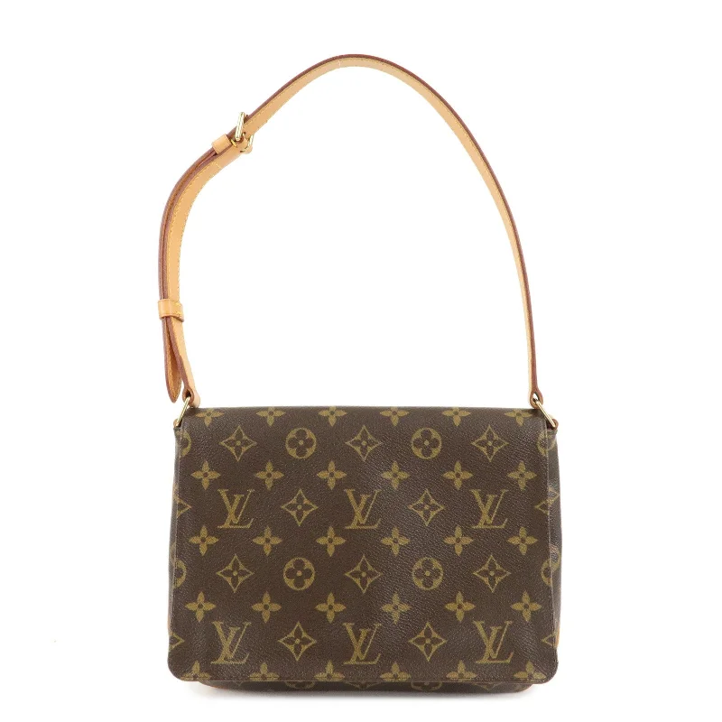 Louis Vuitton Twist bags with a crystal - embellished LV - turnlockLouis Vuitton Monogram Musette Tango Short Shoulder Bag M51257