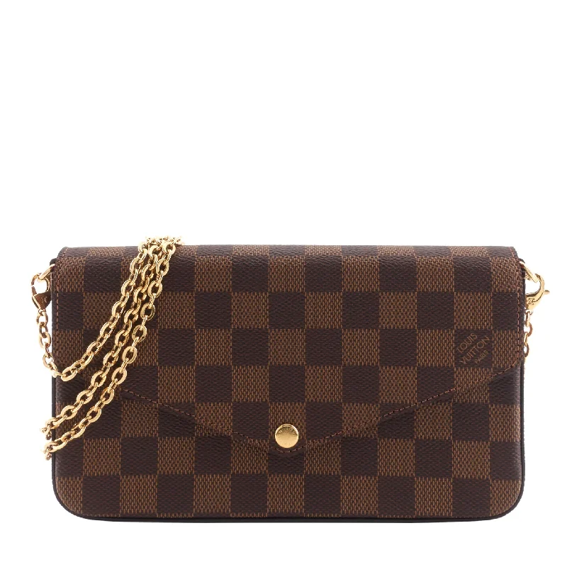 Louis Vuitton bags with a front - zip pocket for small items like keysFélicie Pochette Damier Ebene Canvas Bag