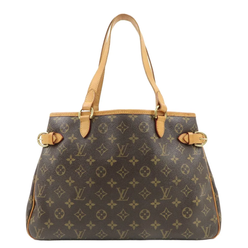 Louis Vuitton handbags with a back - zip pocket for storing valuablesLouis Vuitton Monogram Batignolles Horizontal Tote Bag M51154