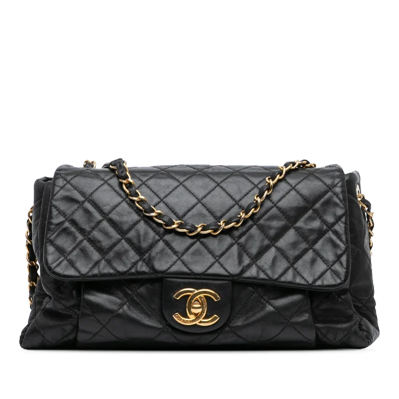 Chanel Small Crossbody Bag for TravelBlack Chanel Large Aged Calfskin Chic Quilt Flap Shoulder Bag