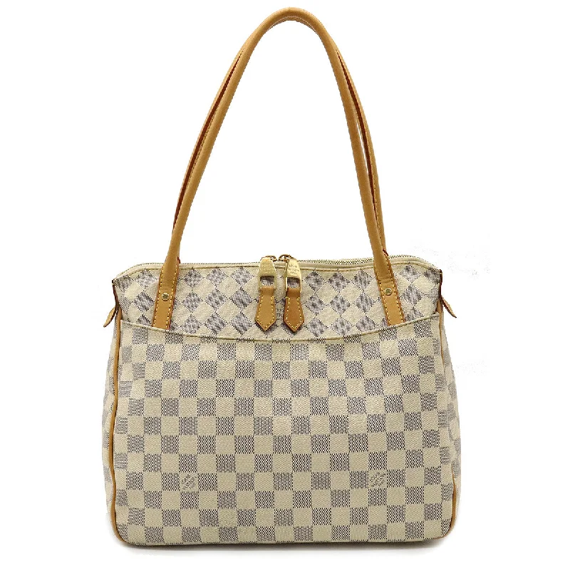 Louis Vuitton bags with a front - zip pocket for small items like keysLouis Vuitton Damier Azur Figeri PM Shoulder Bag N41176