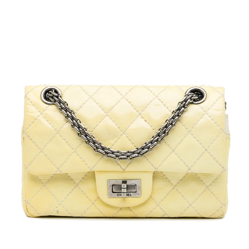 Chanel Small Crossbody Bag for TravelYellow Chanel Mini Reissue Patent Flap Crossbody Bag