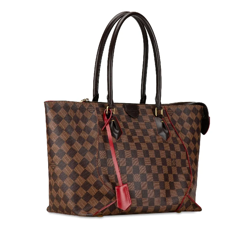 Louis Vuitton tote bags with a printed LV logo on the front for brand visibilityLouis Vuitton Damier Ebene Caissa PM (UhUTiI)