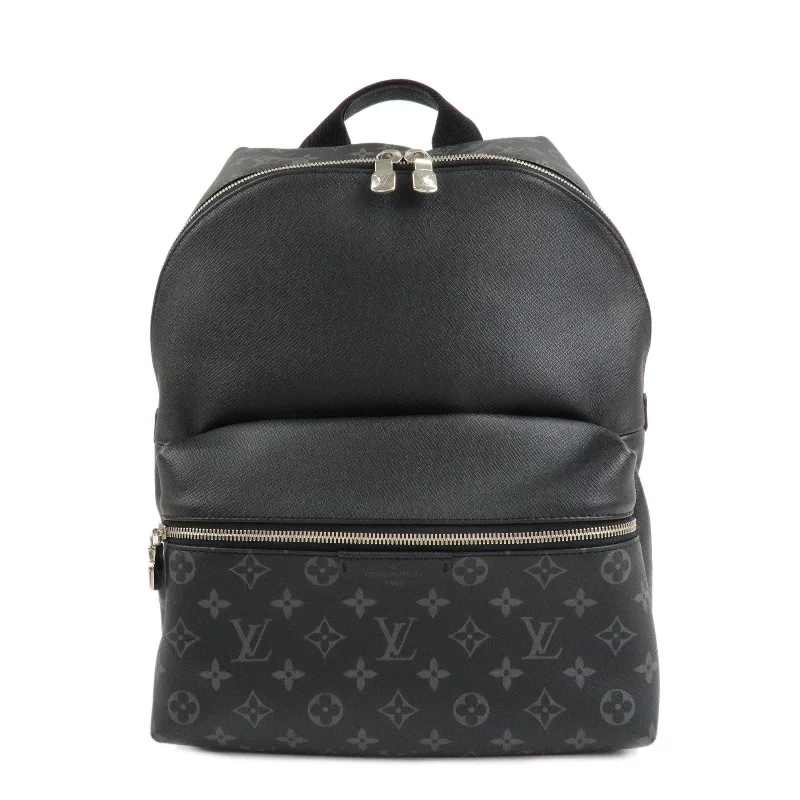 Louis Vuitton bags with a zip - around closure for enhanced securityLouis Vuitton Taiga Rama Discoverly Backpack Noir Black M30230