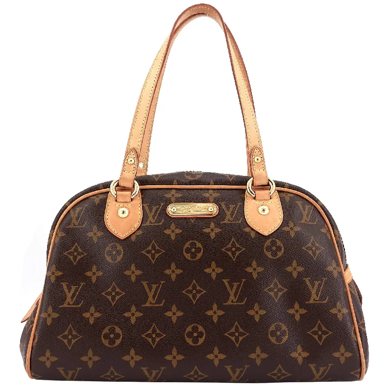 Louis Vuitton backpacks with a padded back panel for comfort during long - wearMontorgueil PM Monogram Canvas Bag