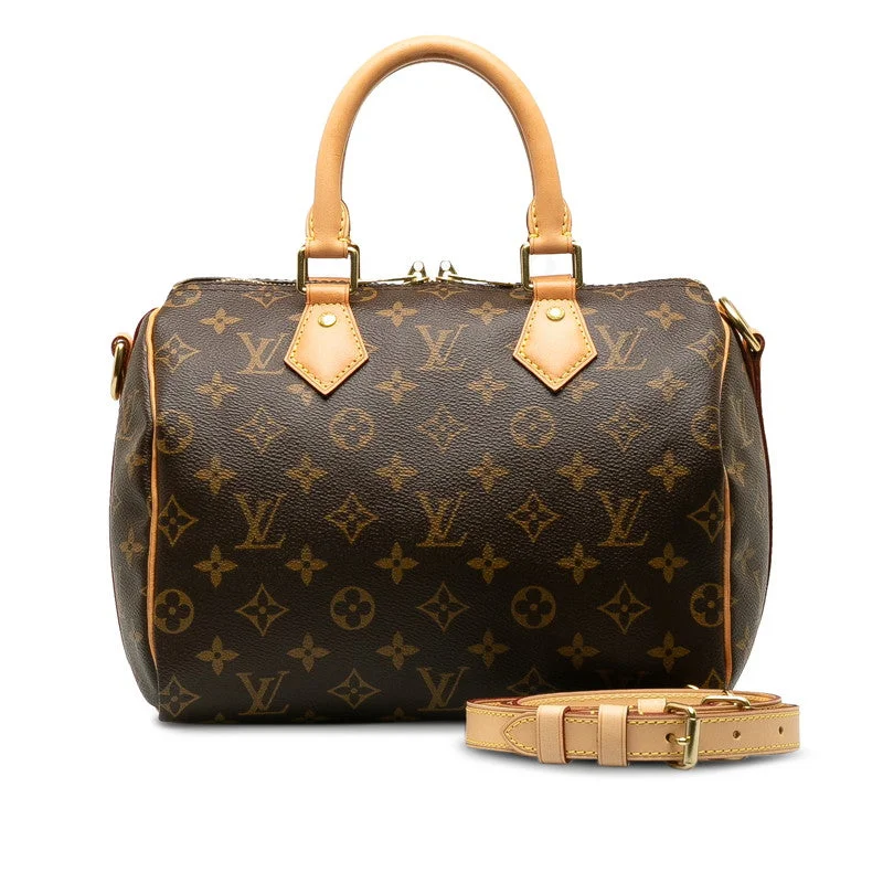 Louis Vuitton crossbody bags with a printed floral pattern for femininityLouis Vuitton Monogram M41113 Handbag PVC/Leather Brown