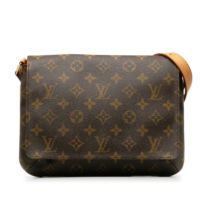 Louis Vuitton crossbody bags with adjustable shoulder straps for comfortLouis Vuitton Monogram Musette Tango Short Shoulder Bag M51257 Brown