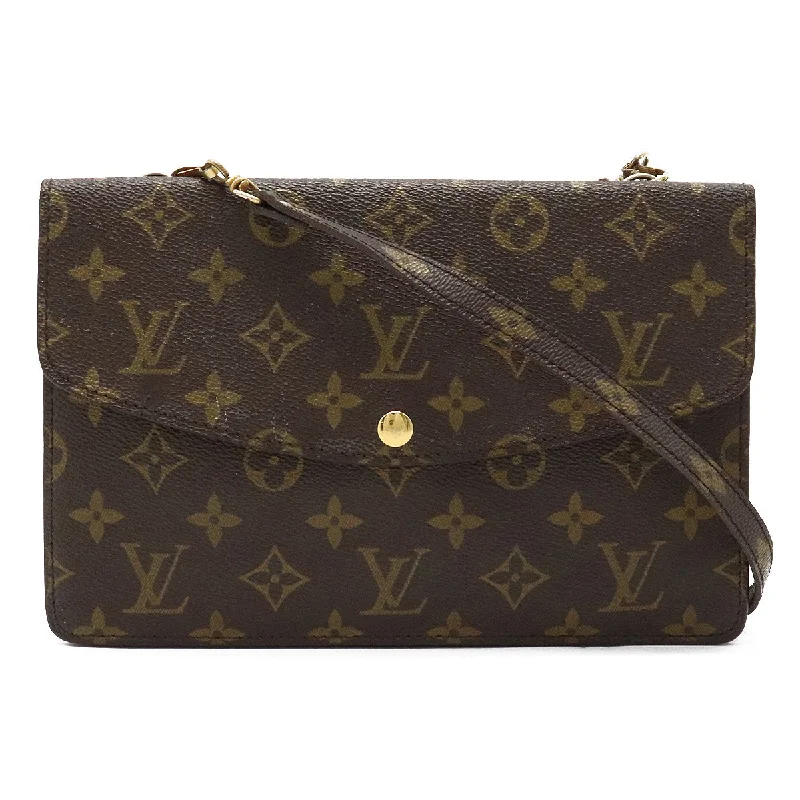 Ladies Louis Vuitton handbags with a detachable coin purse insideLouis Vuitton Double Lava Shoulder Bag M51815