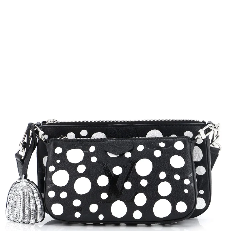 Louis Vuitton Petite Malle bags with a hard - shell structure for uniquenessMulti Pochette Accessoires Yayoi Kusama Infinity Dots Monogram Empreinte Giant