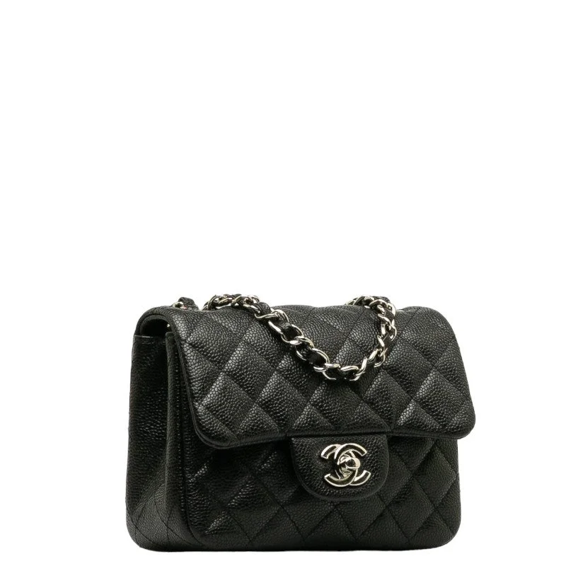 Chanel Designer Handbag with Unique DesignChanel CC Caviar Matelasse Mini Shoulder Bag  Leather Shoulder Bag in Good condition