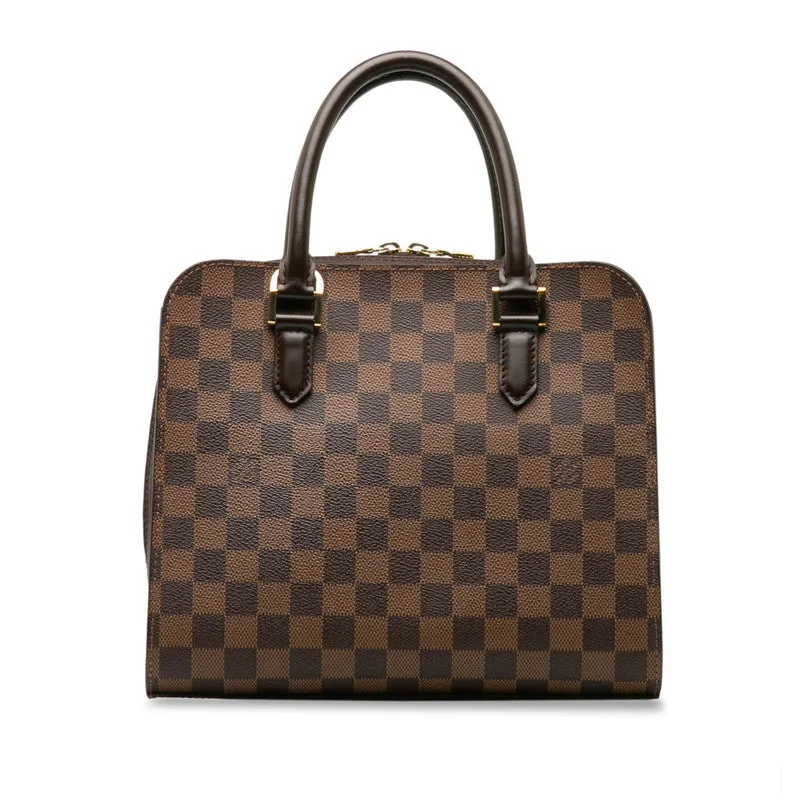 Louis Vuitton Twist bags with a contrast - colored interior for visual interestLouis Vuitton Triana N51155 Brown PVC Leather  Louis Vuitton