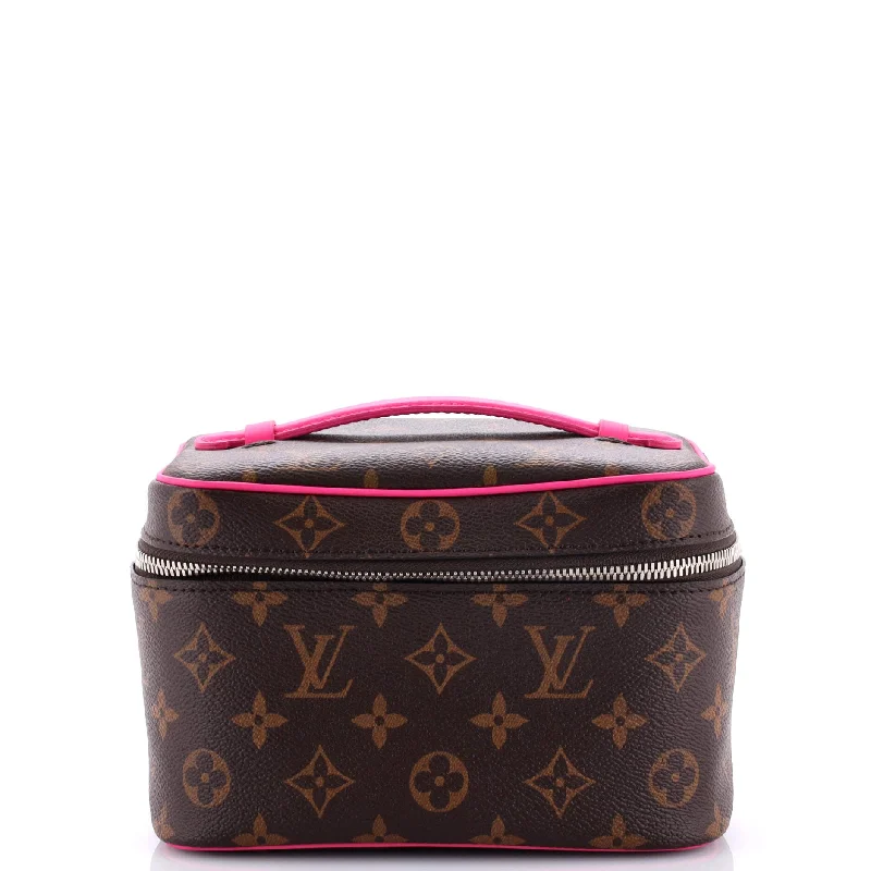 Ladies Louis Vuitton shoulder bags with a magnetic - closure flap for easeNice Vanity Case Monogram Canvas Mini