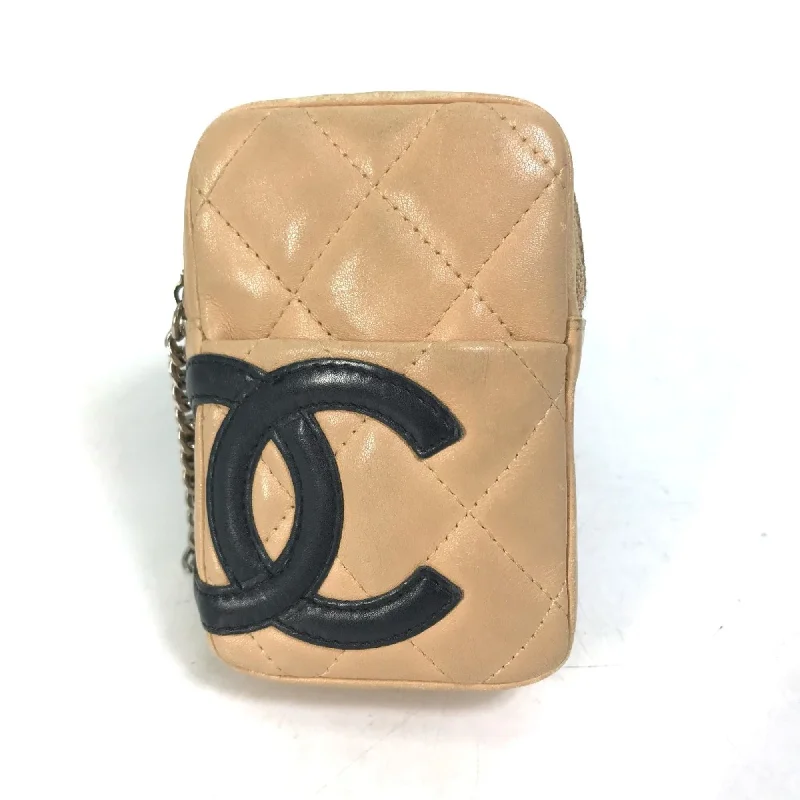 Chanel New Arrival Handbag with Gold HardwareChanel A26732 Cambon Line Cigarette case pouch Cigarette case Beige Black