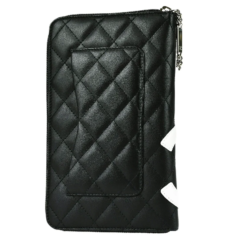 Chanel Vintage Inspired Handbag for Retro LoversChanel 2011 Black Calfskin Cambon Ligne Long Wallet