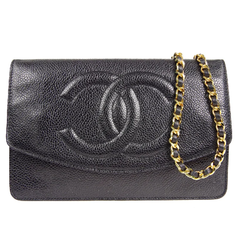 Chanel All - Match Handbag for Versatile StylingChanel 1996-1997 Timeless WOC Black Caviar