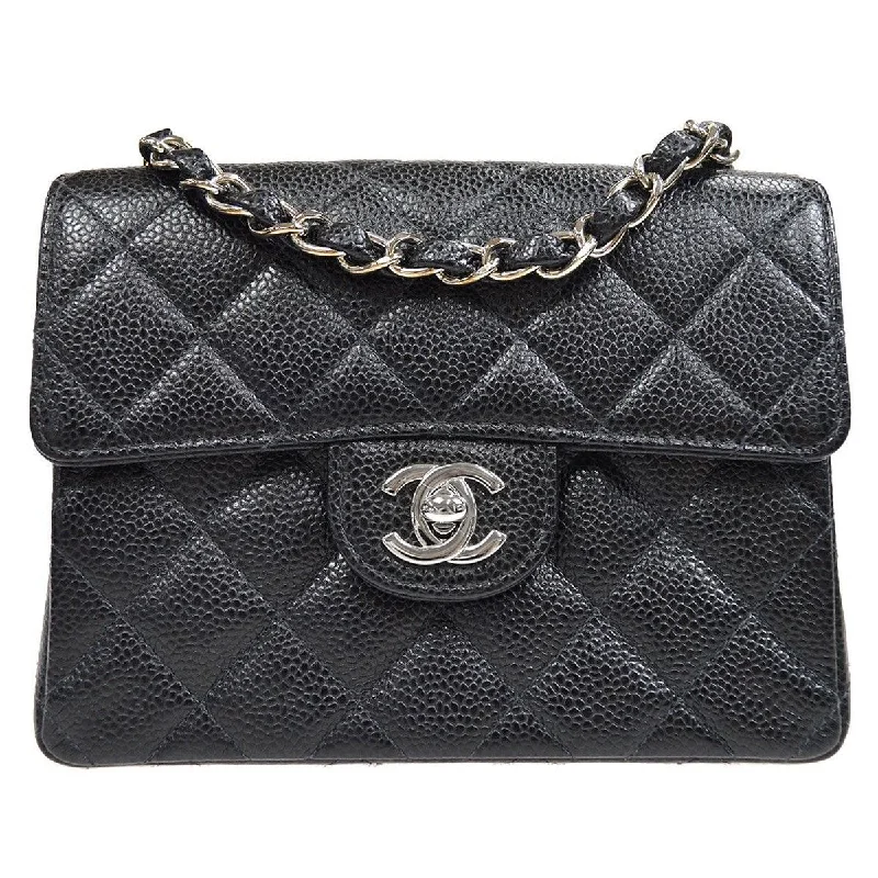 Chanel Medium Tote Bag for Office LadiesCHANEL 2000-2001 Mini Classic Square Flap SHW