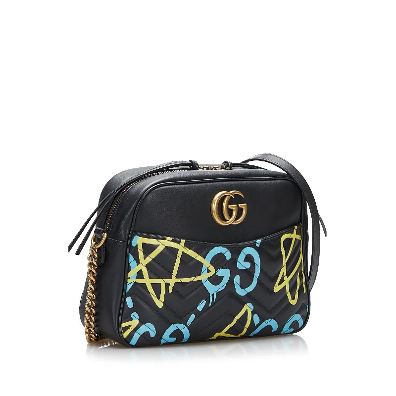 Women Gucci backpacks with a luxurious leather finishGucci GG Marmont Ghost Crossbody Bag (SHG-1BAj04)