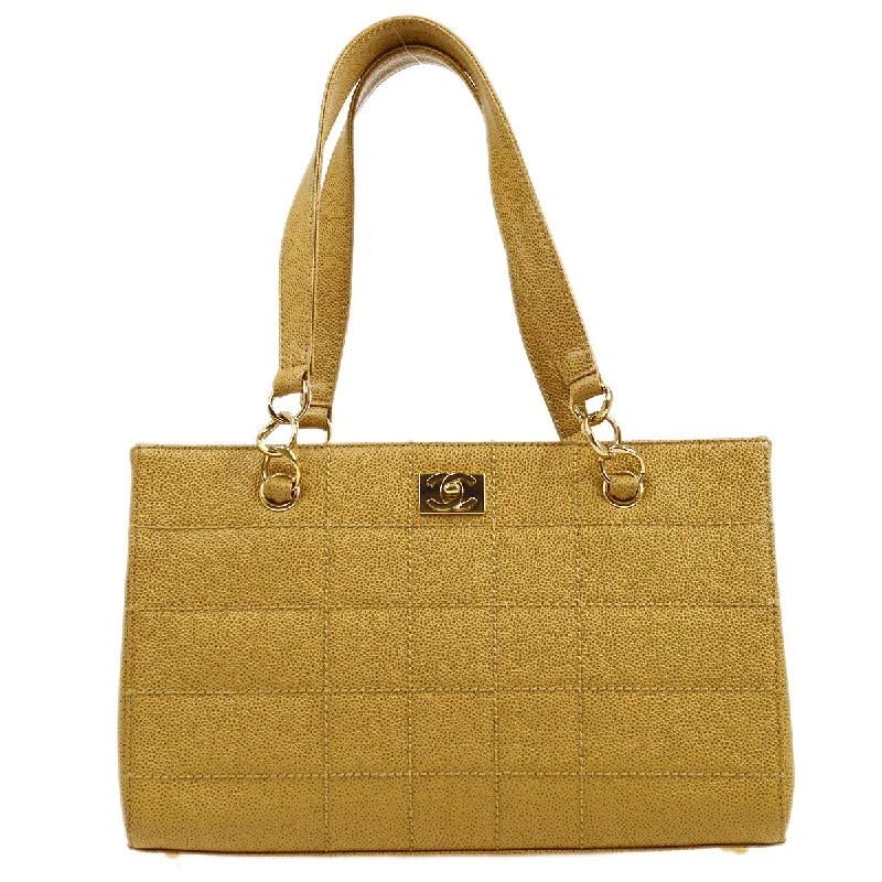 Chanel New Arrival Handbag with Gold HardwareChanel 2001-2003 Beige Caviar Wild Stitch Tote