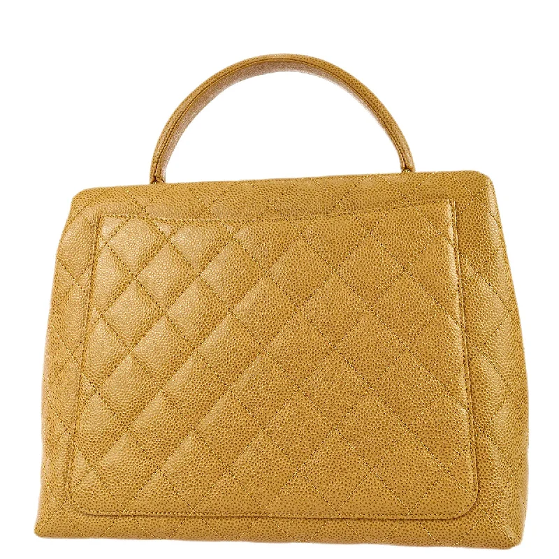 Chanel Medium Tote Bag for Office LadiesChanel 2000-2001 Beige Caviar Kelly 30