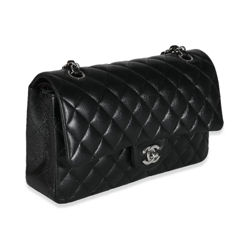 Chanel Luxury Handbag for High - End EventsCHANEL Black Quilted Lambskin Medium Classic Double Flap Bag