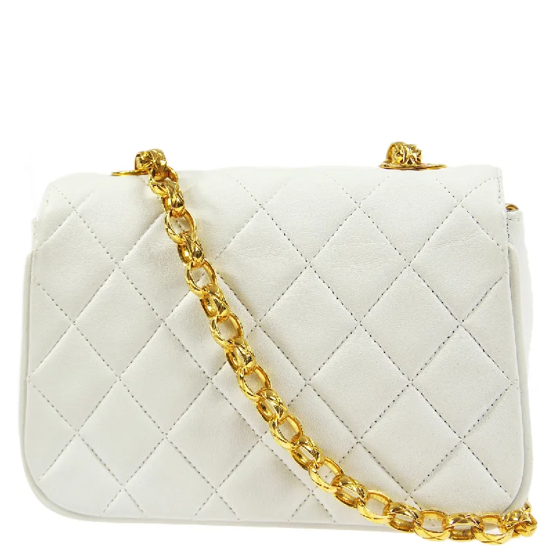 Chanel Colorful Handbag for Spring OutfitsChanel 1991-1994 * White Lambskin Bijou Chain Shoulder Bag