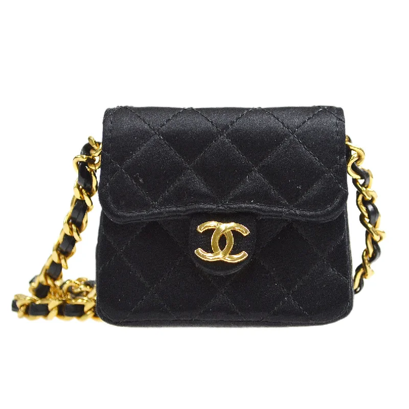 Chanel Limited Edition Handbag for CollectorsChanel Classic Flap Micro Black Satin