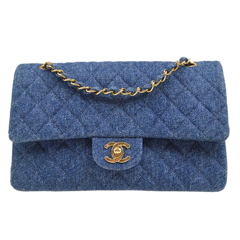 Chanel New Arrival Handbag with Gold HardwareCHANEL * 1997-1999 Denim Classic Flap