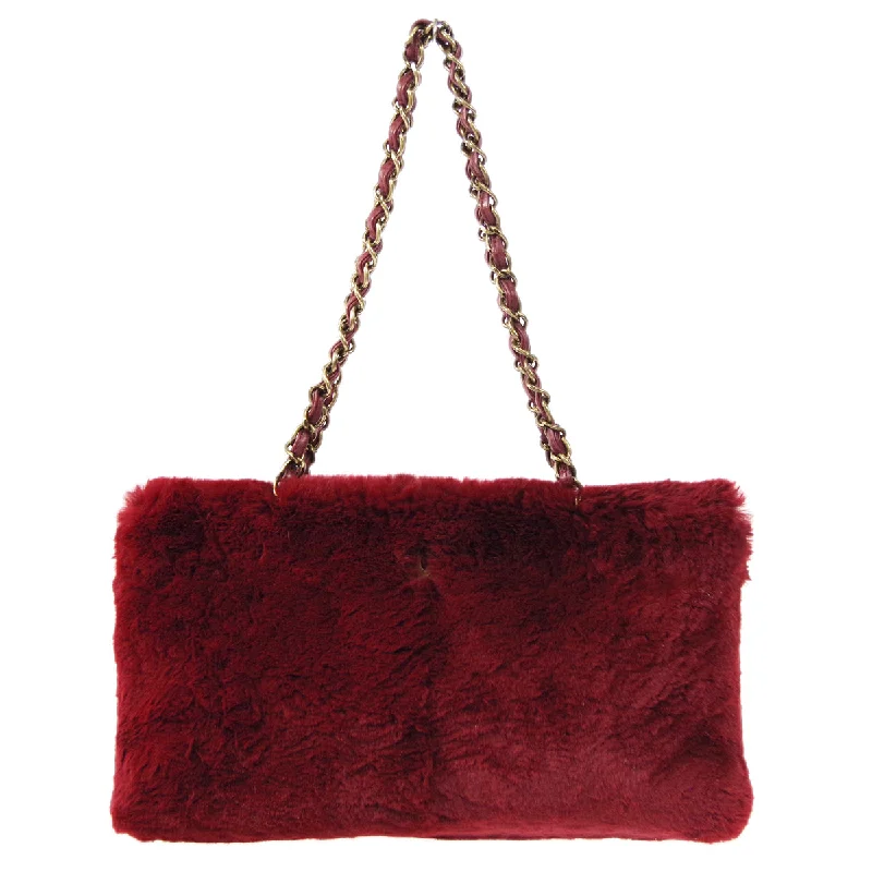 Chanel Limited Edition Handbag for CollectorsCHANEL 2000-2001 Chain Tote Bordeaux Fur