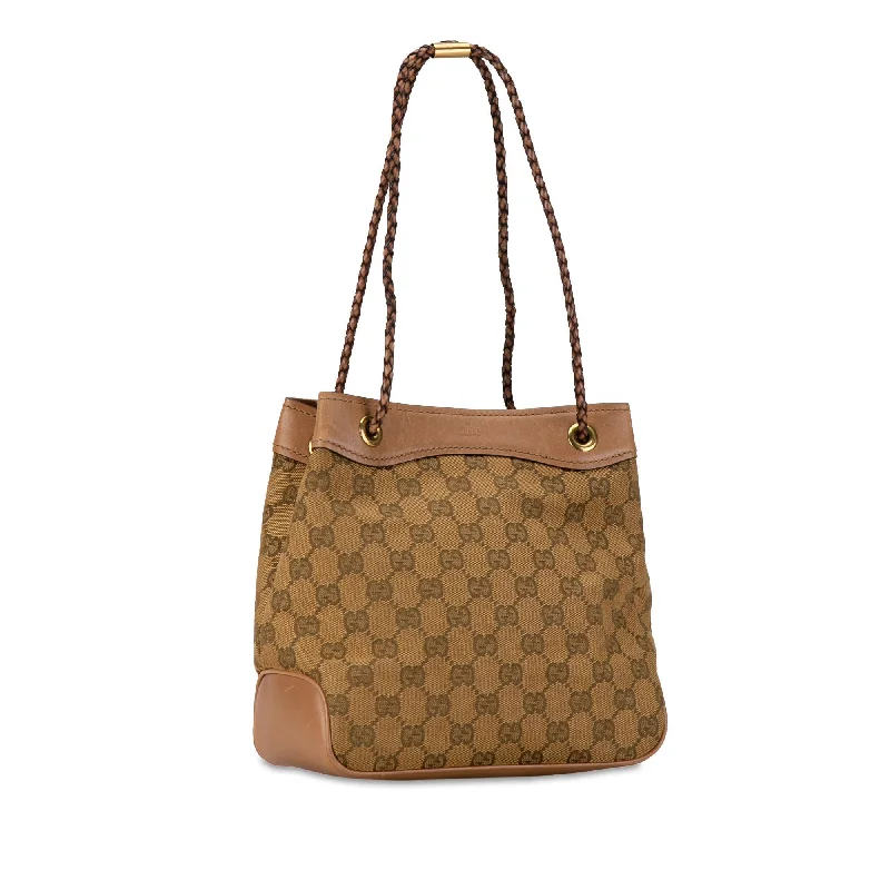 Women Gucci bags with a magnetic snap closure for easy accessGucci GG Canvas Gifford Tote gXh9Pv)