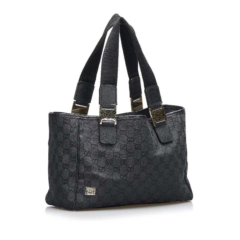 Gucci tote bags for women with a spacious interiorGucci GG Canvas Pop Handbag (SHG-WLFEM1)