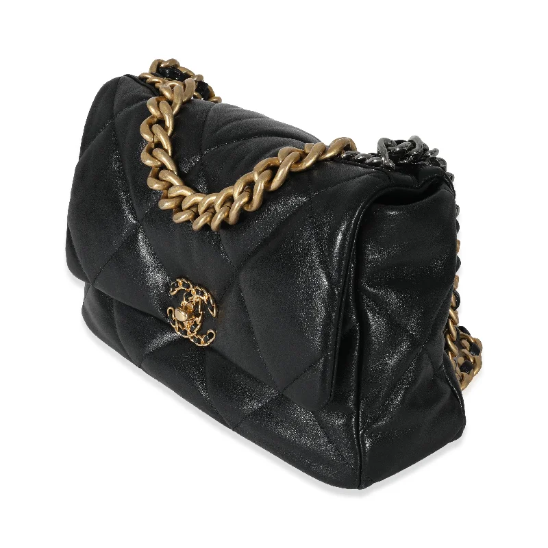 Chanel Limited Edition Handbag for CollectorsChanel Black Quilted Lambskin Large Chanel 19 Flap Bag