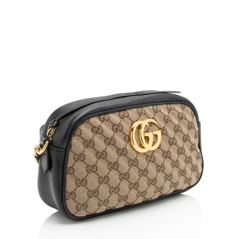 Women Gucci bags with a detachable mobile phone holderGucci GG Canvas GG Marmont Small Shoulder Bag (09Q1ec)