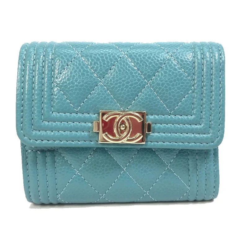 Chanel Medium Tote Bag for Office LadiesChanel A84068 CC Mark Small Compact Wallet Trifold wallet blue GoldHardware