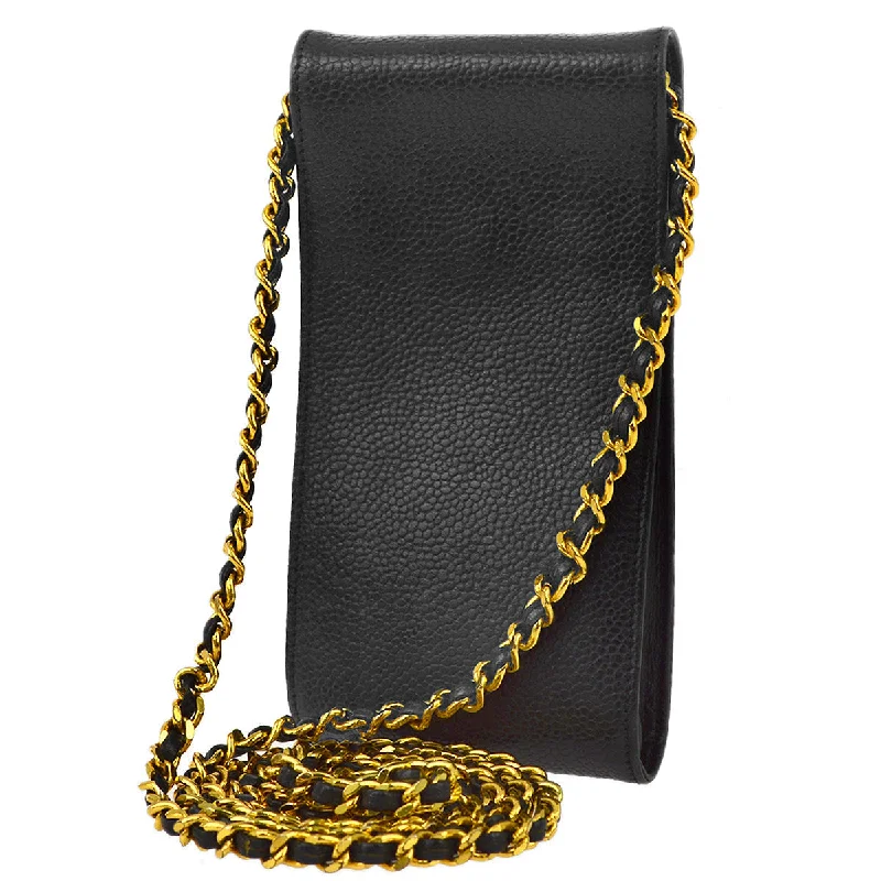 Chanel Classic Flap Bag for Evening PartyChanel Black Caviar Chain Shoulder Bag Pouch