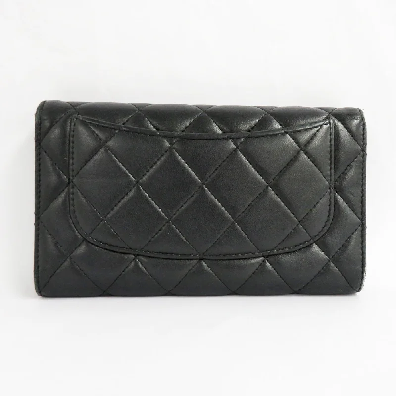 Chanel Luxury Handbag for High - End EventsChanel A31506 Black Black Silver Wallet Black Black Coco Mark