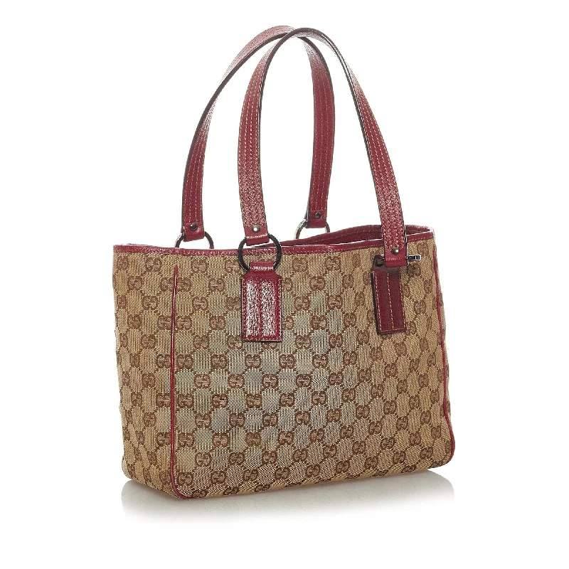 Women Gucci bags with a detachable mobile phone holderGucci GG Canvas Handbag (28940)