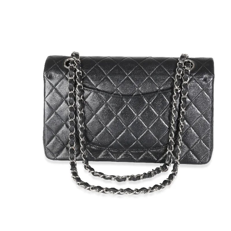 Chanel Lightweight Handbag for Daily ErrandsCHANEL Black Quilted Lambskin Medium Classic Double Flap Bag