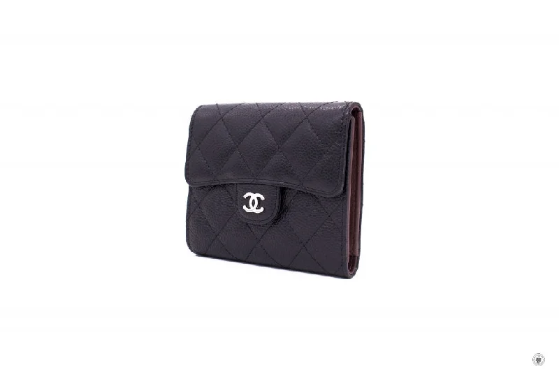 Chanel Limited Edition Handbag for CollectorsChanel AP0231 Y01588 CC Classic Fold Wallet (old Model A82288) Black   C3906 Caviar Short Wallet Shw