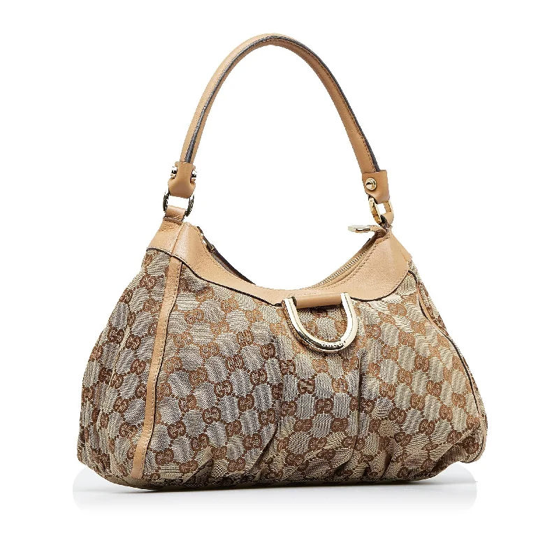 Women Gucci bags with a detachable mobile phone holderGucci GG Canvas Abbey D-Ring Handbag (SHG-qiEaFg)