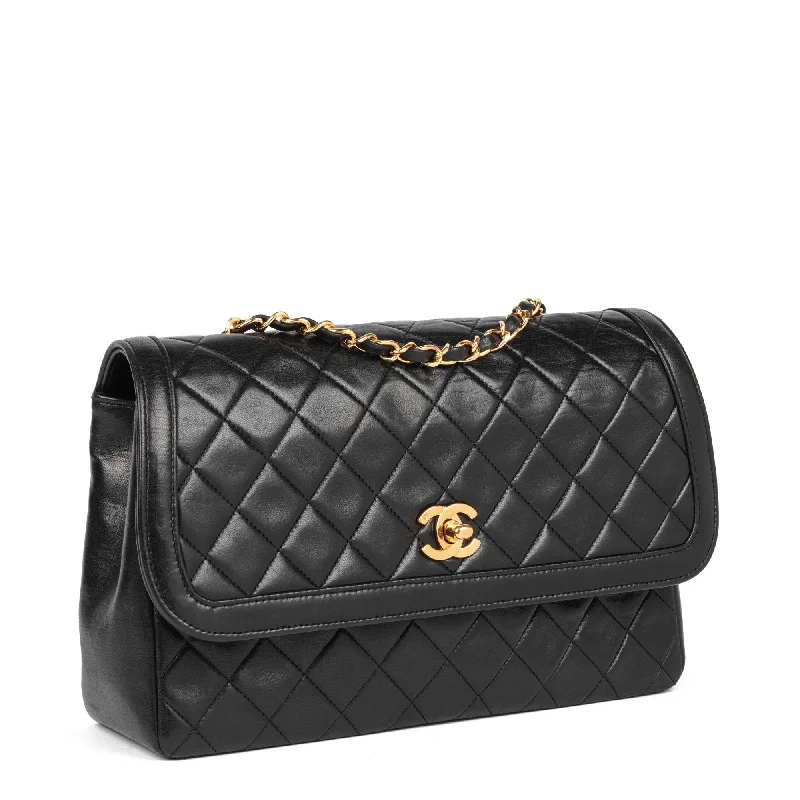 Chanel Limited Edition Handbag for CollectorsChanel Black Quilted Lambskin Vintage Medium Classic Single Flap Bag with Wallet Shoulder Bag