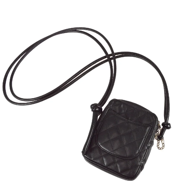 Chanel Colorful Handbag for Spring OutfitsChanel 2003-2004 Cambon Ligne Shoulder Bag 13 Black Calfskin