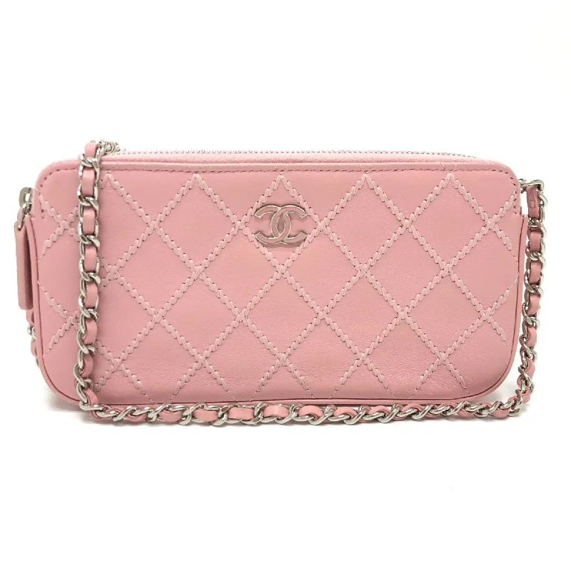 Chanel All - Match Handbag for Versatile StylingChanel A82527 CC Mark Chain Wallet Long Wallet Shoulder Bag pink Lining Multicolore/SilverHardware