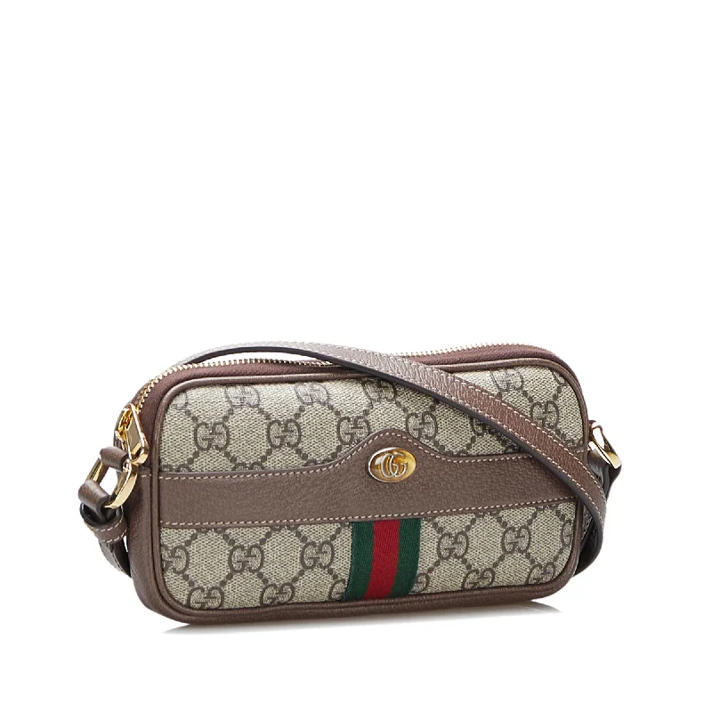 Gucci Marmont bags for women with a contrast - colored interiorGucci GG Supreme Ophidia Crossbody (SHG-lYpjXw)