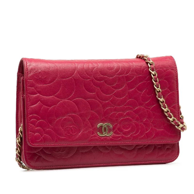 Chanel Lightweight Handbag for Daily ErrandsCHANEL Camellia Wallet On Chain Crossbody Bag