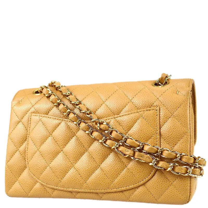 Chanel Classic Flap Bag for Evening PartyChanel 2008-2009 Beige Caviar Small Classic Double Flap Shoulder Bag