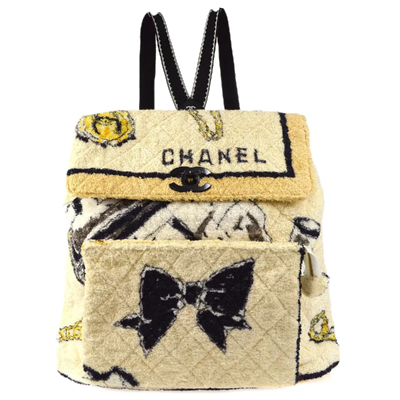 Chanel Classic Flap Bag for Evening PartyCHANEL 1994 Backpack Terry Cloth