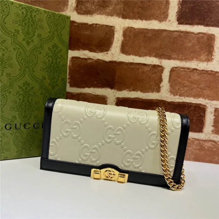 Women Gucci bags with a front - zip pocket for small itemsWF - Gucci Bags - 164