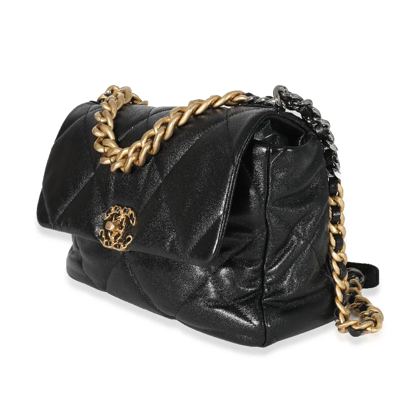 Chanel Chain Strap Handbag for Everyday UseChanel Black Quilted Goatskin Chanel 19 Flap Bag