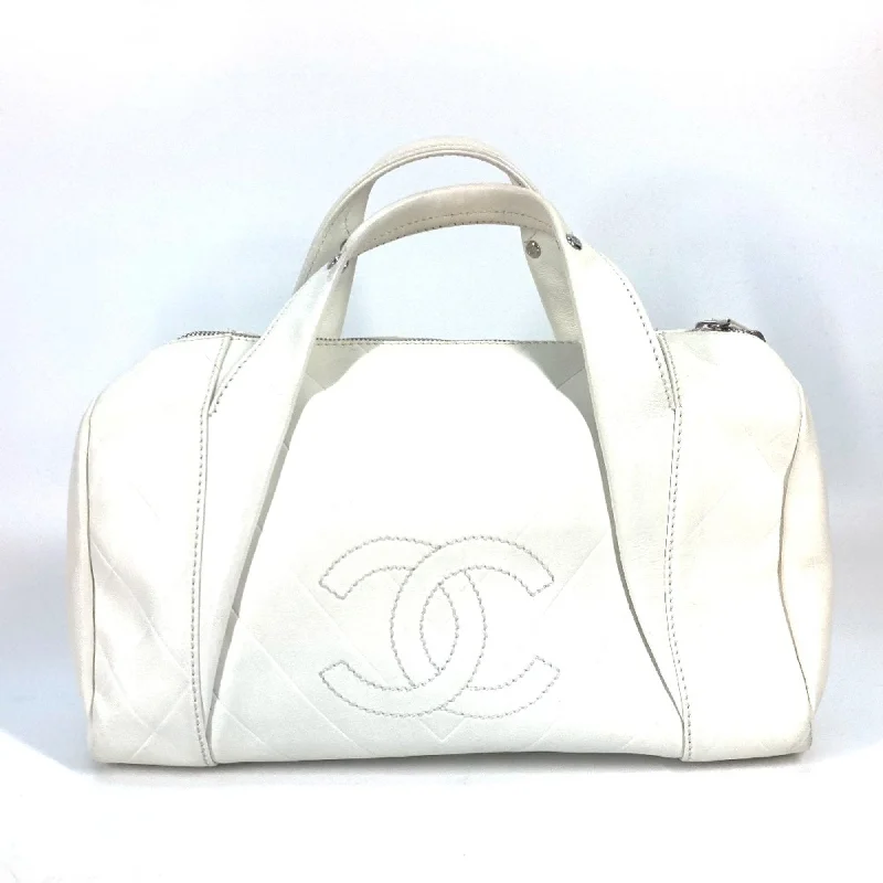 Chanel Black Handbag for Business MeetingsChanel A30899 CC Mark Bag Hand Bag Duffle Bag White